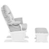Madison - Glider And Ottoman - White - Image 2