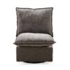 Detachable Chenille Single 360 Swivel Rocking Rocker, 360 Swivel Sofa Chair & Single Sofa Lounge, Comfortable Seating For Living Room & Bedroom, 1 Piece - Dark Gray - Image 5