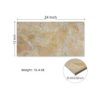 Marble Tile For Floor And Wall Honed 12 X 24" Stone (Set of 4) - Beige / Gold - Image 3