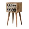 Inlay - Bone 2 Drawer Bedside Table - Light Brown - Image 2