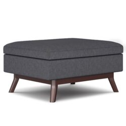 Owen - Coffee Table Storage Ottoman - Slate Gray