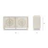Mahal - Hand Painted Mandala Lacquered Sideboard - Ivory Off-White - Image 10