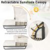 Outdoor Patio Daybed Rattan Daybed Outdoor Sunbed With Detachable Pillows For Patio, Backyard, Pool - Beige - Image 4