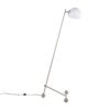 Eileen - Contemporary Floor Lamp - Nickel / White - Image 3
