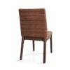Upholstered Dining Chairs With Rubber Legs (Set of 2) - Cognac Brown - Image 6