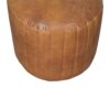 Buffalo - Leather Boucle Footstool - Brown - Image 7