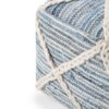 Cowan - Square Pouf - Blue / Natural - Image 2