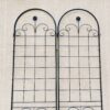 2 Pack Metal Garden Trellis For Climbing Plants Outdoor Rustproof Plant Support Rose Trellis Netting Trellis - Black - Image 3