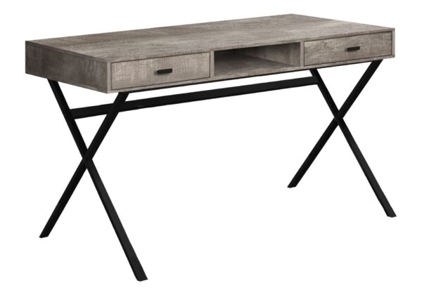 Computer Desk For Home Office, Laptop, Storage Drawers, Modern - Taupe