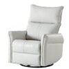 29.92" 270 Power Swivel Rocker Recliner Chair, Electric Glider Reclining Sofa With USB Ports, Power Swivel Glider, Rocking Chair Nursery Recliners For Living Room Bedroom - Light Gray - Image 16