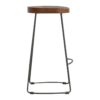 Industrial Chunky Bar Stool - Chestnut - Image 6