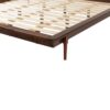 Mid-Century Modern Solid Wood King Platform Bed Frame - Walnut - Image 4