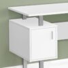 Computer Desk, Home Office, Laptop, Storage, Work, Contemporary, Modern - White - Image 2