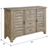 Ludin - Louvred Door Buffet - Taupe - Image 6