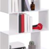 5 Layer Simple Household White Bookshelf - Cream White - Image 4