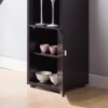 Bar Cabinet, Extended Table Kitchen Cabinet With Wine Bottle Compartment & Open Shelving - Red Cocoa - Image 2