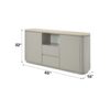 Ingram - Ceramic Top Server - Light Gray - Image 6