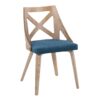 Charlotte - Farmhouse Chair (Set of 2) - White Washed / Blue - Image 2