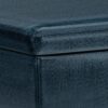 Owen - Coffee Table Storage Ottoman - Distressed Dark Blue - Image 8