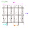 4 Pack Metal Garden Trellis Rustproof Trellis For Climbing Plants Outdoor Flower Support - Brown - Image 18