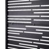 Outdoor & Indoor Privacy Screen Freestanding Decorative Panel Steel - Black - Image 10