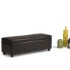 Avalon - Storage Ottoman Bench - Tanners Brown - Image 9