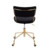 Tania - Contemporary Task Chair - Gold / Black - Image 4