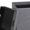 Rockwood - Cube Storage Ottoman With Tray - Slate Gray - Image 5