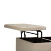 Harrison - Coffee Table Storage Ottoman - Satin Cream - Image 8
