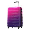 Hardshell Luggage Sets 3 Piece Gradient Color Expandable Suitcase With Spinner Wheels And Tsa Lock Lightweight 20" 24" 28" Available - Purple / Pink - Image 3