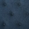 Hyatt - Suede Storage Ottoman With Tufted Top And Dark Wooden Legs - Navy Blue - Image 11