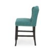 Solara - Fabric Tufted Counter Stool With Nailhead Accents (Set of 2) - Teal - Image 6