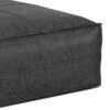 Brody - Large Square Coffee Table Pouf - Distressed Black - Image 3