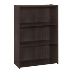 Bookshelf, Bookcase, 4 Tier, For Office, Transitional - Espresso
