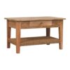 Rope 1 Drawer Coffee Table - Oak - Image 2
