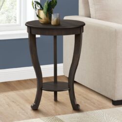 Accent End Table, 2 Tier, Traditional - Walnut
