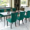 Nikki - Modern, High-End Tufted Solid Wood Contemporary Velvet Upholstered Dining Chair With Wood Legs Nailhead Trim (Set of 2) - Green - Image 14