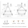 2 Tiers Wagon Wheel Chandelier Wooden Farmhouse 36 Light (24 / 12) Or (12 / 24) Metal Chandeliers 2 Story Light Fixtures Industrial For High Ceiling Living Dining Room Foyer, Adjustable Height - Black - Image 9
