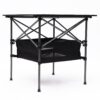 Folding Outdoor Table With Carrying Bag, Lightweight Aluminum Roll-Up Square Table For Indoor, Outdoor Camping, Picnics, Beach, Backyard, Bbq, Party, Patio - Black - Image 17