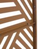 Freestanding Decorative Privacy Screen For Deck Balcony Patio, Metal Privacy Screen - Brown - Image 14