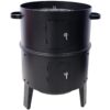 Portable Charcoal Smoker Grill For Outdoor Cooking - Black - Image 12