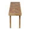 Artisan - Handcrafted Mango Wood Bench Rustic Boho Style - Natural - Image 5