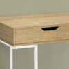 Computer Desk For Home Office, Laptop, Storage Drawers, Contemporary & Modern - Natural - Image 4