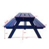 Durable Children's Dining Table And Chairs Set Multi Functional - Blue - Image 3