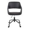 Margarite - Contemporary Adjustable Office Chair - Black - Image 5