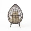 Cutter Teardrop Patio Chair With Water Resistant Cushion - Multi / Brown / Beige - Image 6