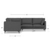 Ava - Mid Century Corner Sectional Sofa - Gray - Image 17