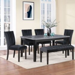 Vhong - Dining Table And Dining Chair Set - Gray