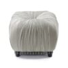 Gracie - Pleated Decorative Ottoman - Flint Gray - Image 2