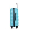 Expandable 3 Piece Luggage Sets Pc Lightweight & Durable Suitcase With Two Hooks, Spinner Wheels, Tsa Lock, (21/25/29) - Aqua Blue - Image 9